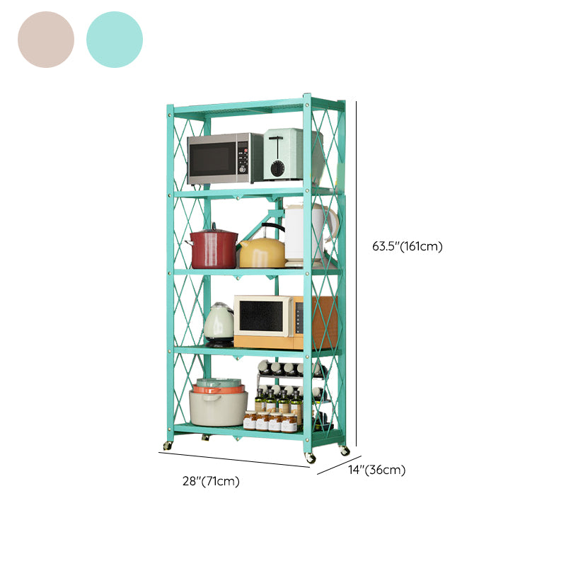 Modern Metal Bookcase Geometric Bookshelf for Living Room, 28" L X 14.5" W