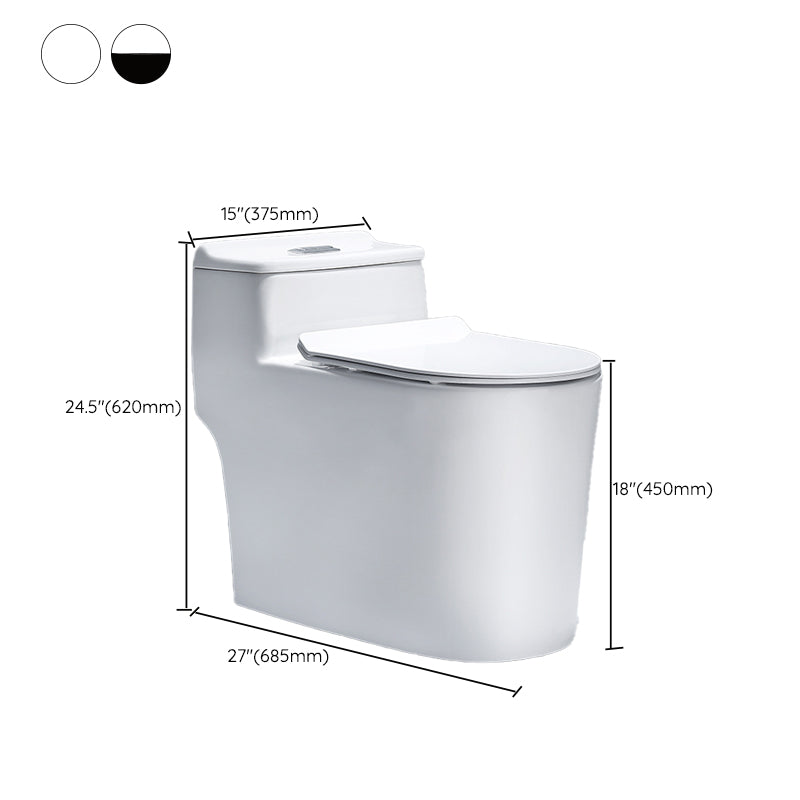 Traditional Floor Mounted Flush Toilet Ceramic Siphon Jet Urine Toilet for Bathroom