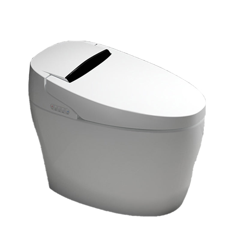 Contemporary Floor Mount Toilet Heated Seat Included Urine Toilet for Bathroom