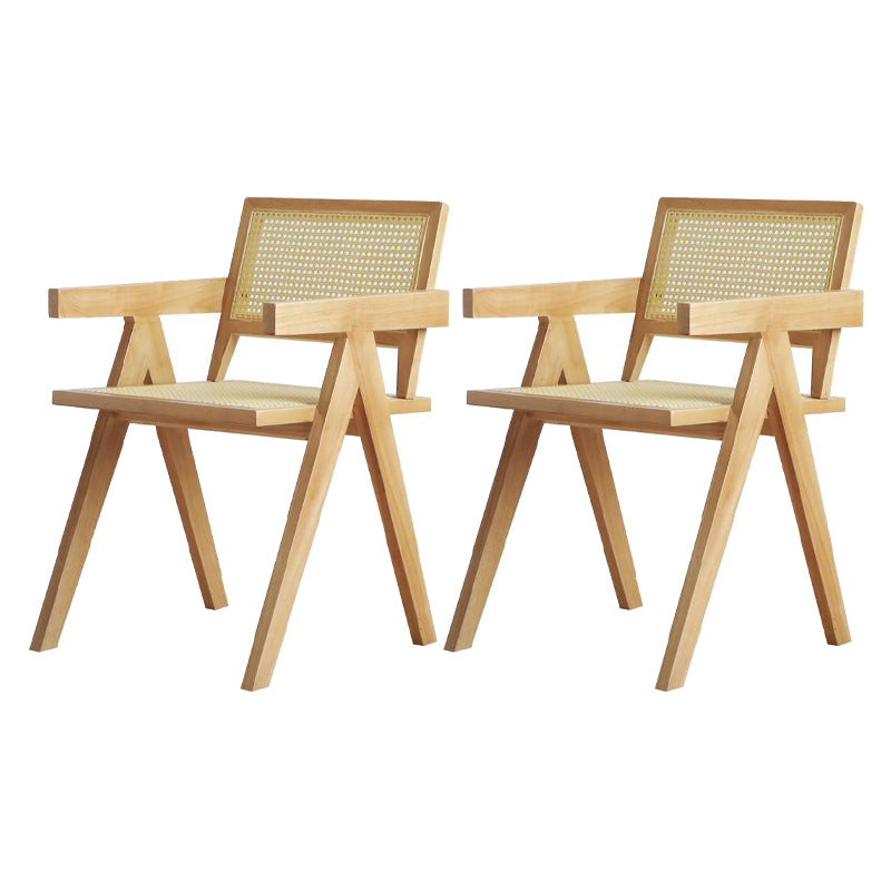 Natural Finish Pine Wood Dining Set 1/2/3/5 Pieces Modern Dinette Set