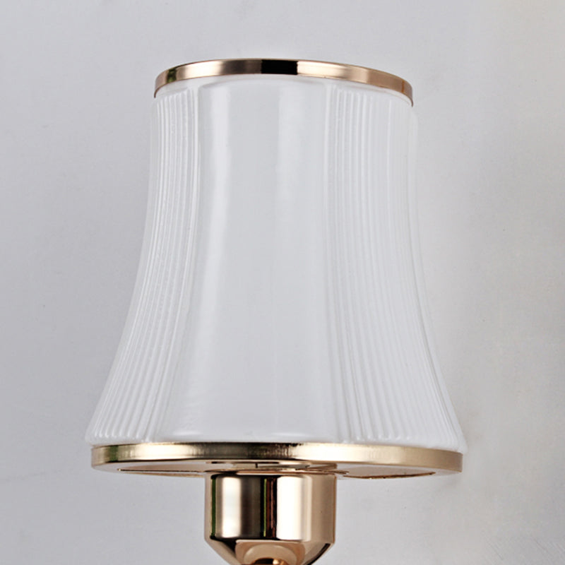 Nordic Style Vanity Light Geometry Shape Vanity Lamp with Glass Shade for Bedroom