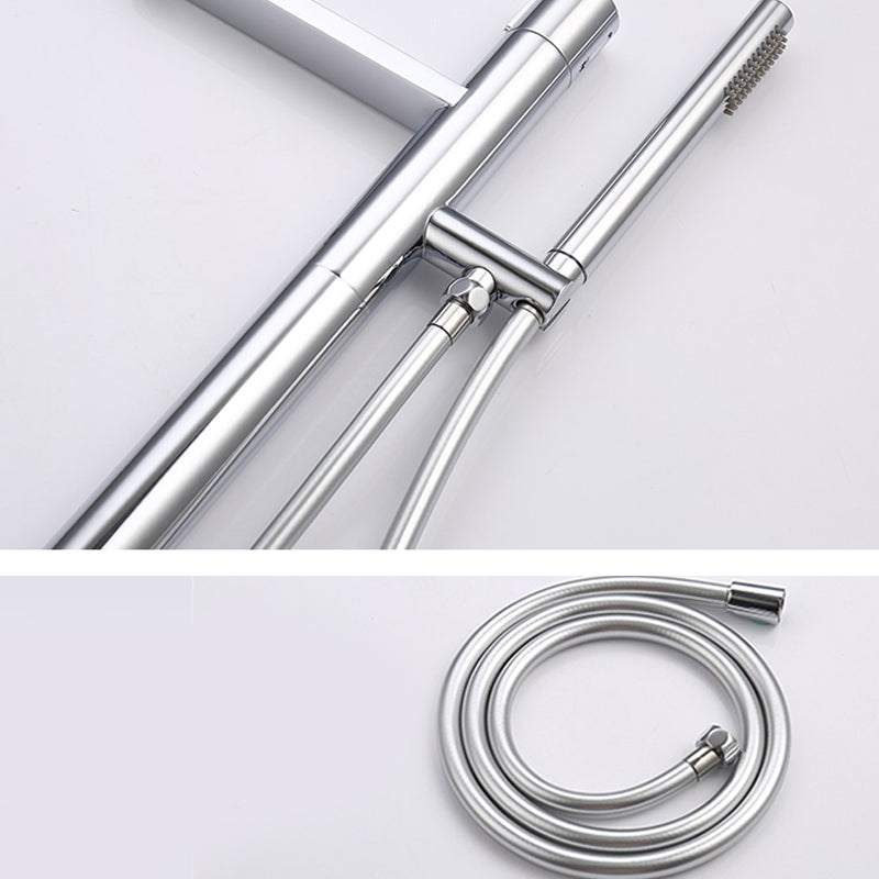 Contemporary Bathroom Faucet Floor Mounted Copper One Handle Fixed Freestanding Faucet