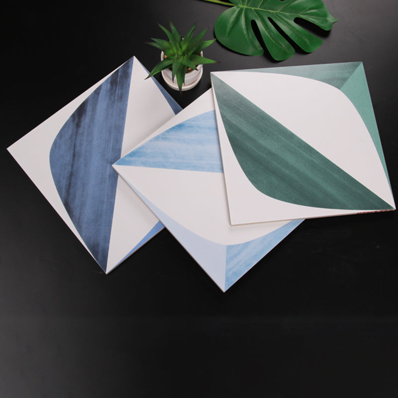 Modern Style Floor Tile Printing Pattern Square Straight Edge Waterproof Floor Tile