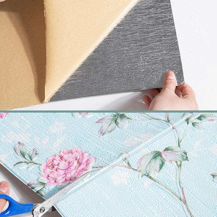 Modern Wall Paneling 3D Print Peel and Stick Waterproof Wall Panel