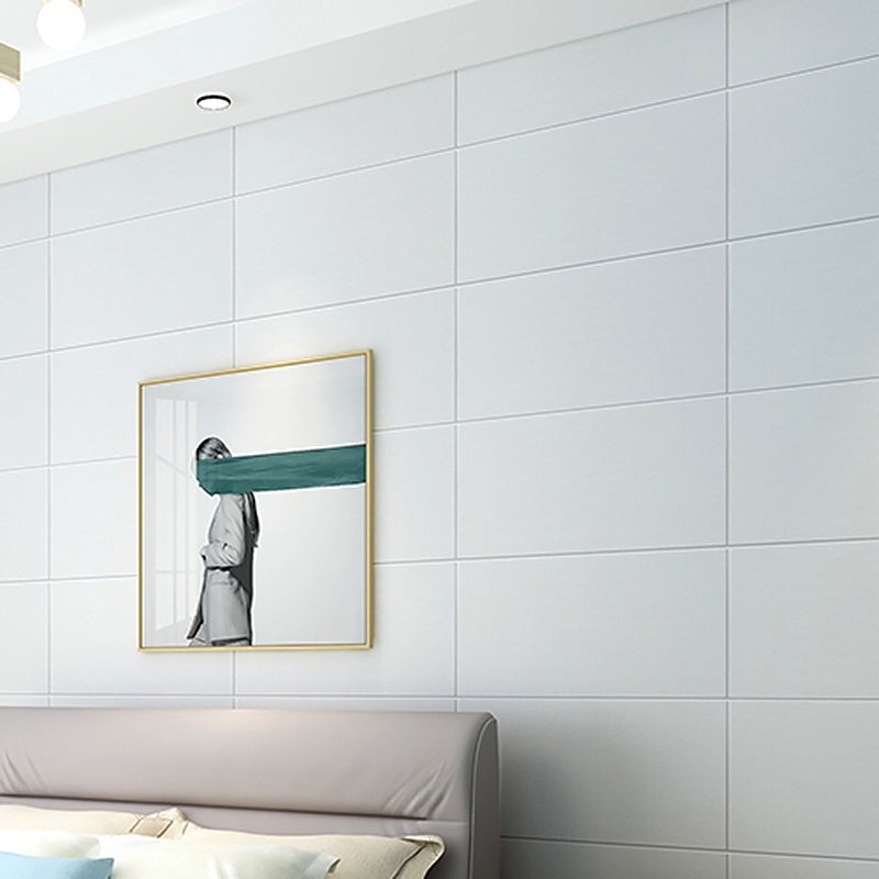 Modern Pearl Wainscoting PVC Foam Wall Access Panel Peel and Stick Wall Tile