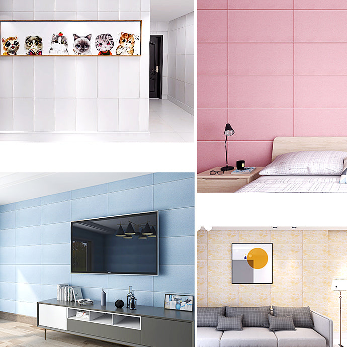 Modern Pearl Wainscoting PVC Foam Wall Access Panel Peel and Stick Wall Tile