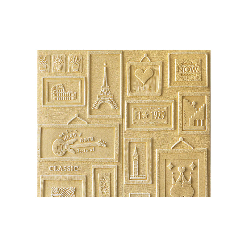 Indoor Wall Paneling 3D Print Peel and Stick Waterproof Wall Panel