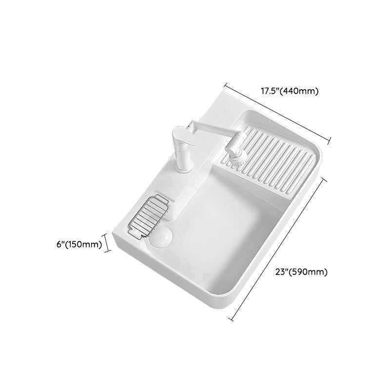 Modern Vessel Lavatory Sink Porcelain with Overflow Wash Stand