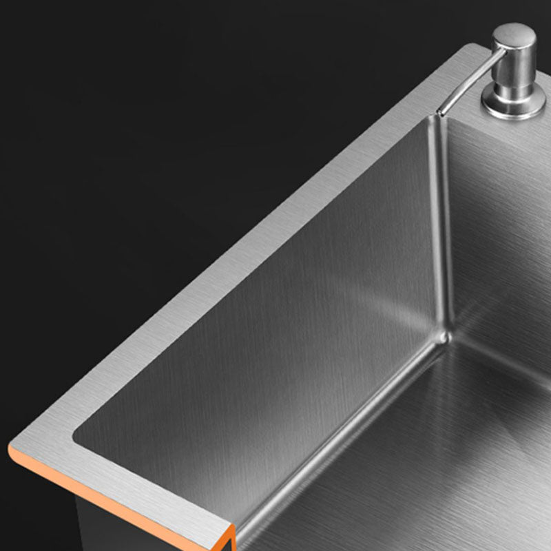 Modern Kitchen Bar Sink Stainless Steel with Soundproofing Workstation Ledge