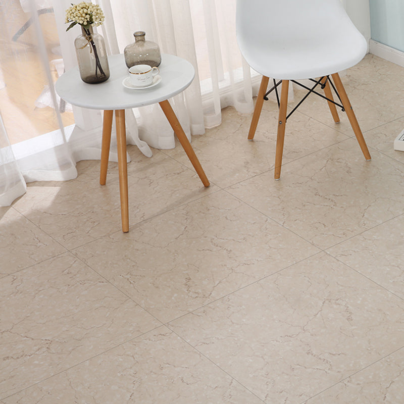 Peel and Stick PVC Flooring Smooth Marble Look Fireproof Vinyl Flooring