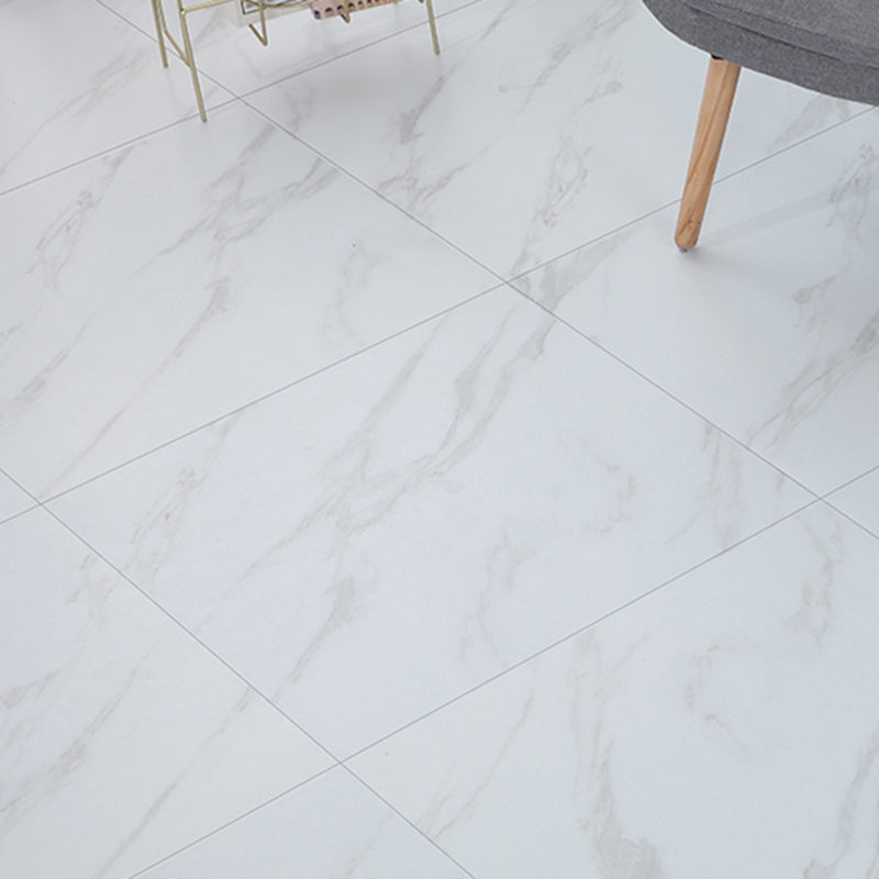 Peel and Stick PVC Flooring Smooth Marble Look Fireproof Vinyl Flooring