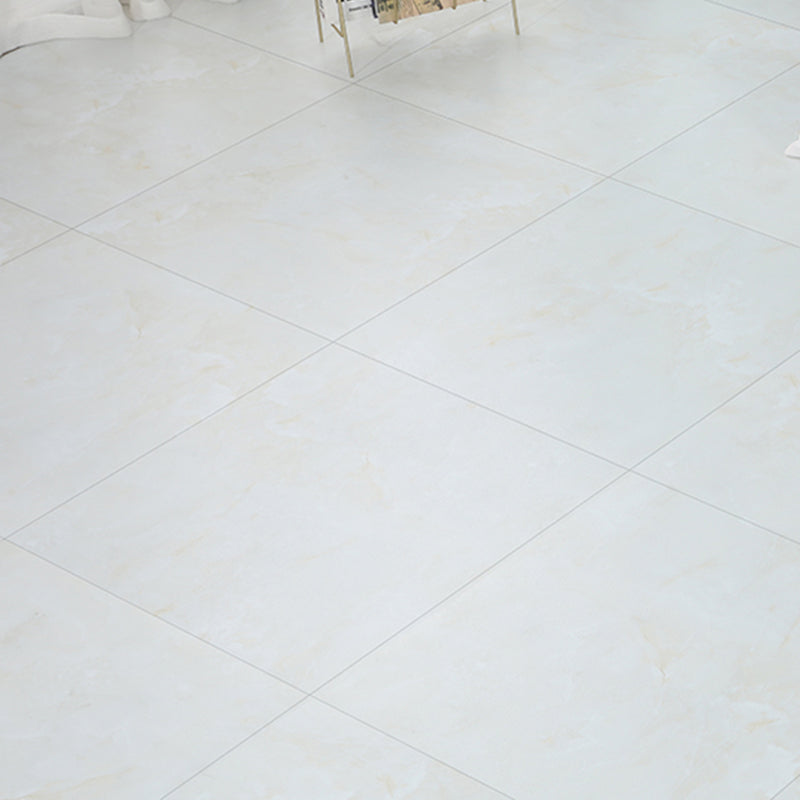 Peel and Stick PVC Flooring Smooth Marble Look Fireproof Vinyl Flooring