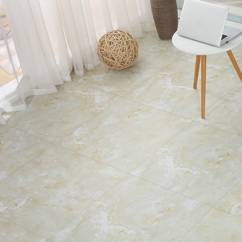 Peel and Stick PVC Flooring Smooth Marble Look Fireproof Vinyl Flooring