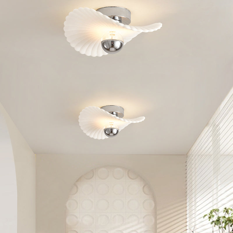 Modern Aluminum Flush Mount Lamp Acrylic Shade Led Flush Mount for Bedroom