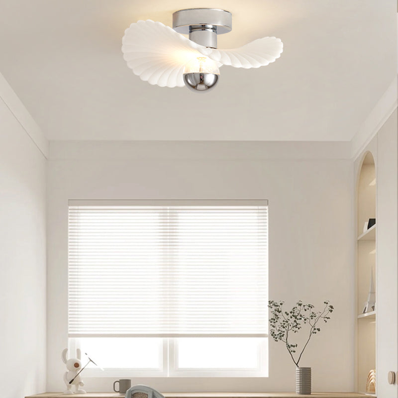 Modern Aluminum Flush Mount Lamp Acrylic Shade Led Flush Mount for Bedroom