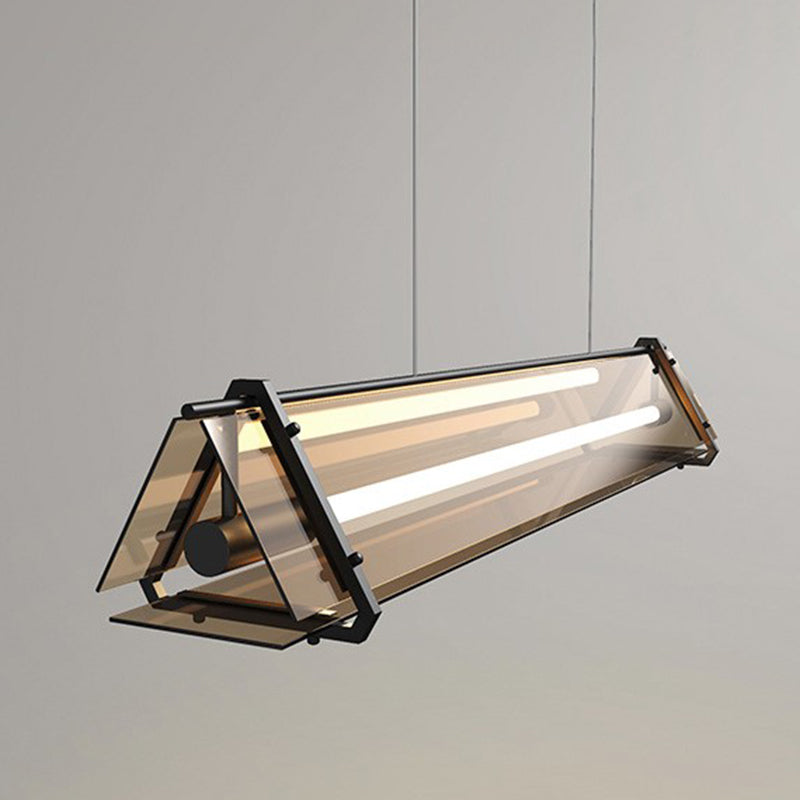 Glass Shade Hanging Island Lights Modern Island Lighting Ideas for Kitchen
