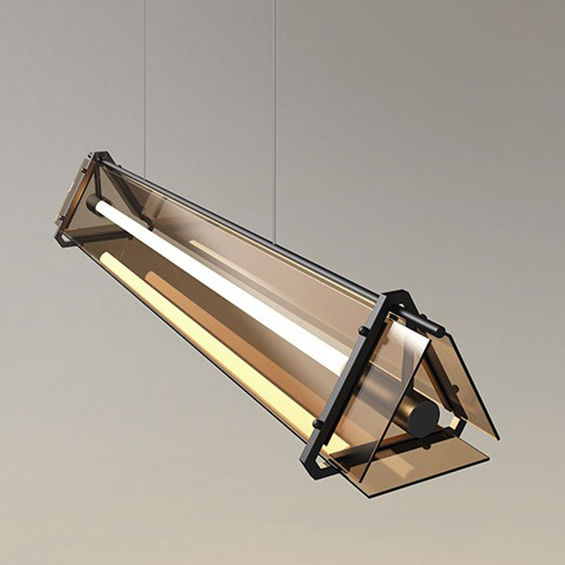 Glass Shade Hanging Island Lights Modern Island Lighting Ideas for Kitchen