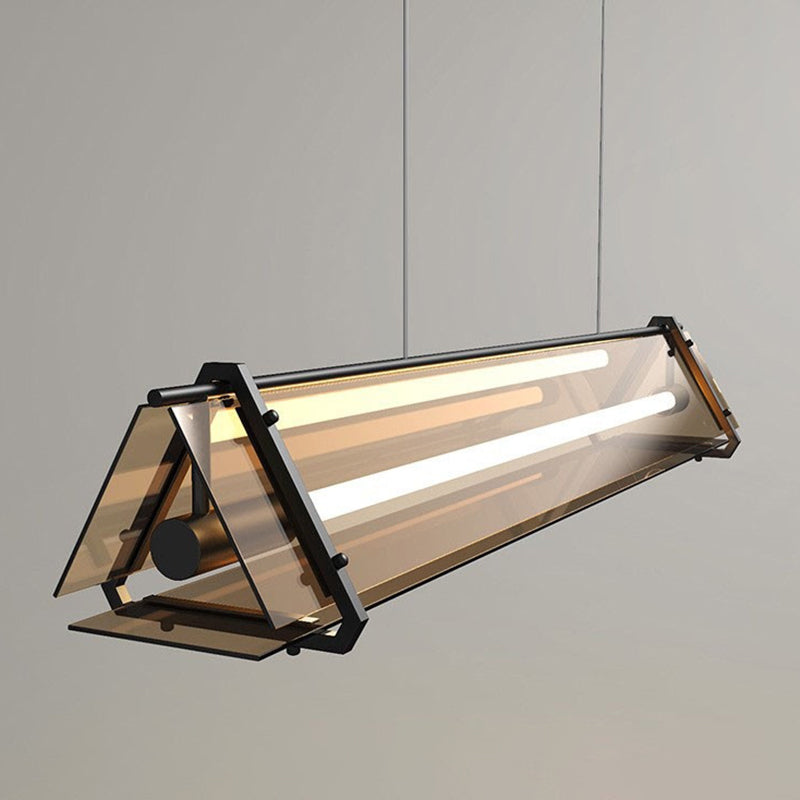Glass Shade Hanging Island Lights Modern Island Lighting Ideas for Kitchen