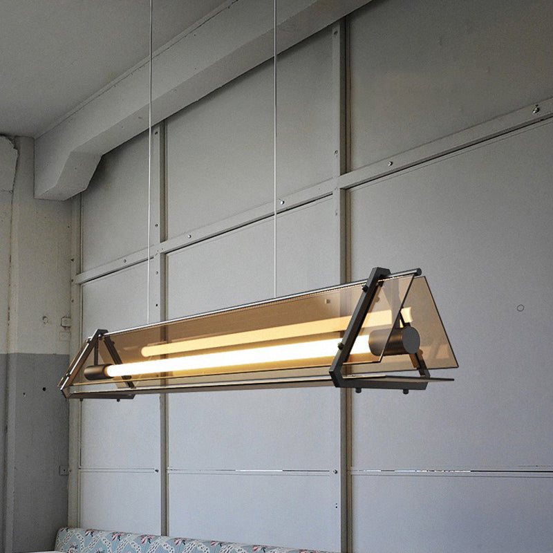 Glass Shade Hanging Island Lights Modern Island Lighting Ideas for Kitchen