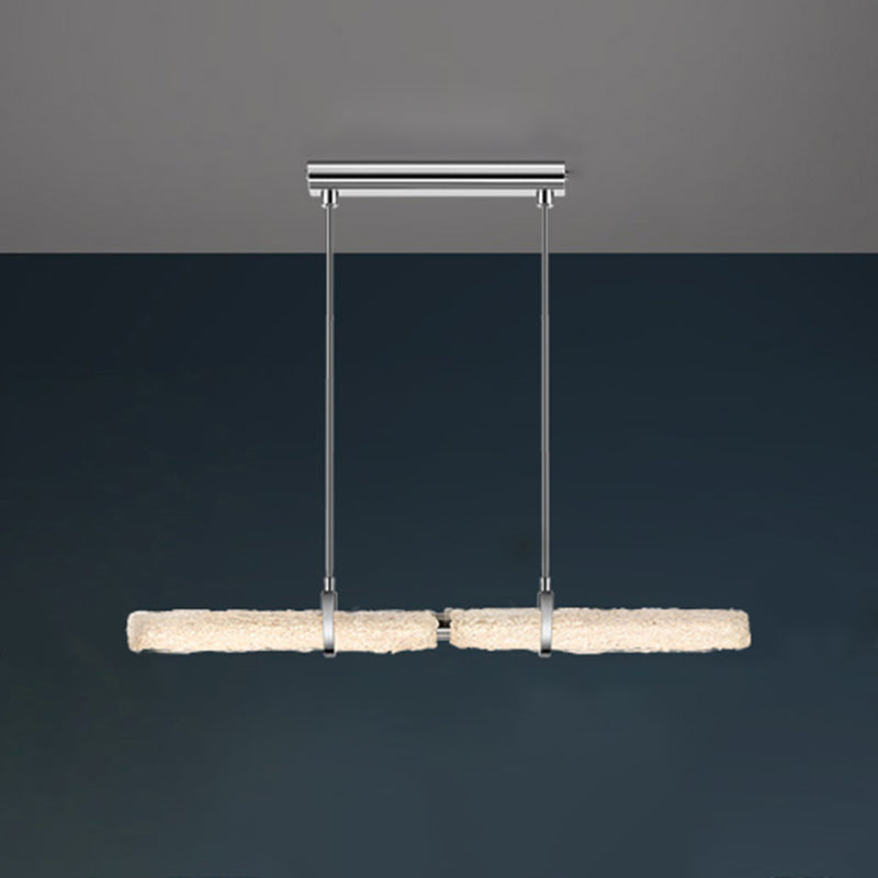 Glass Shade Hanging Island Lights Modern LED Island Lighting Ideas for Kitchen
