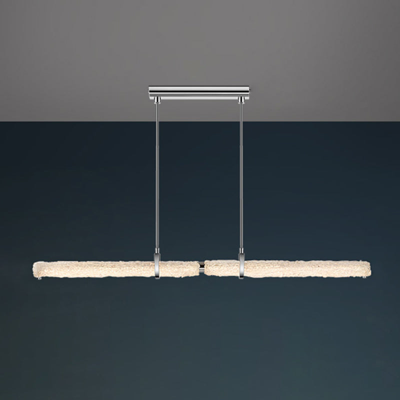 Glass Shade Hanging Island Lights Modern LED Island Lighting Ideas for Kitchen