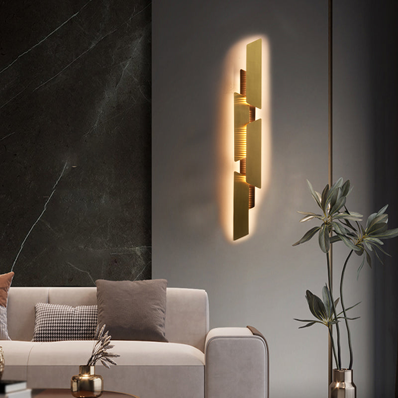 Metal Sconce Light Fixtures Gold Wall Mounted Lights for Bedroom