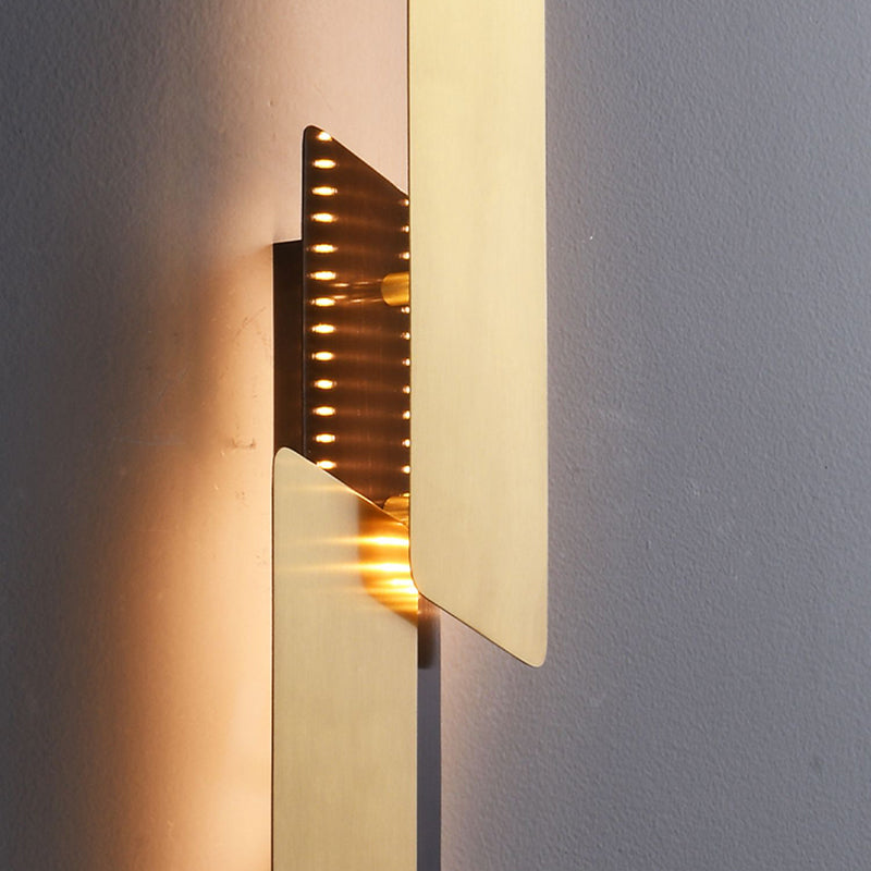 Metal Sconce Light Fixtures Gold Wall Mounted Lights for Bedroom