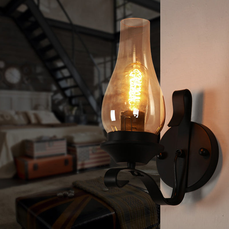 Industrial Metal Wall Sconce Lighting 1-Light Wall Mounted Lights for Dining Room
