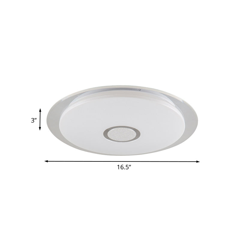 Lámparas incrustadas de tambor blanco soporte integrado moderno LED acrílico, luz blanca / natural, adecuado para Sala de estar