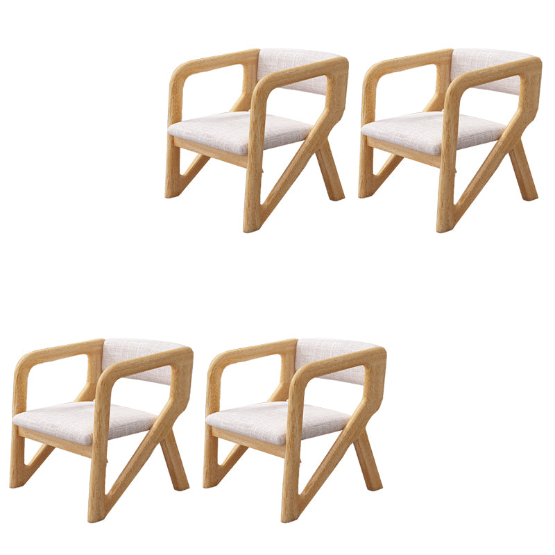 Open Back Arm Chairs Solid Wood Dining Chairs for Dining Room