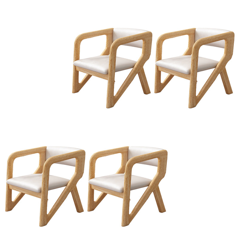 Open Back Arm Chairs Solid Wood Dining Chairs for Dining Room