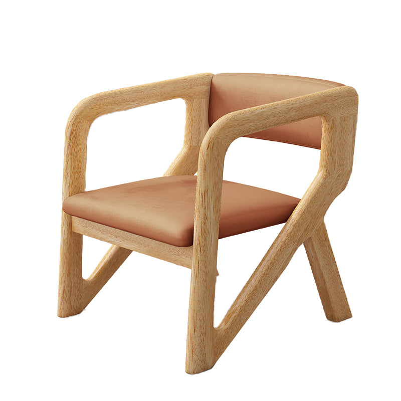 Open Back Arm Chairs Solid Wood Dining Chairs for Dining Room