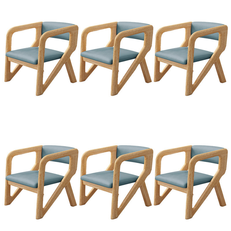 Open Back Arm Chairs Solid Wood Dining Chairs for Dining Room