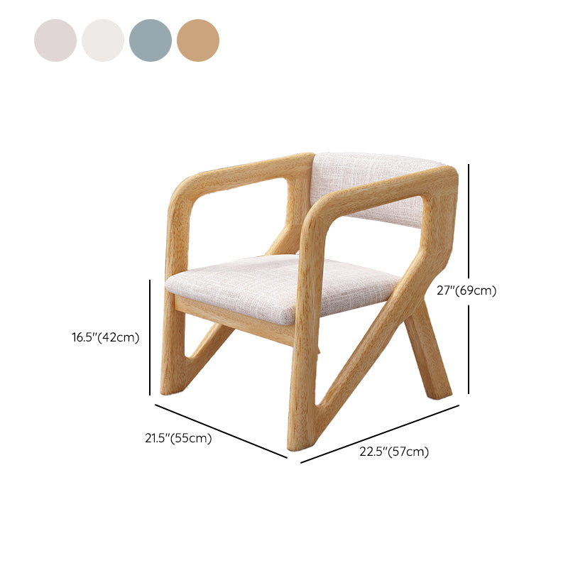 Open Back Arm Chairs Solid Wood Dining Chairs for Dining Room