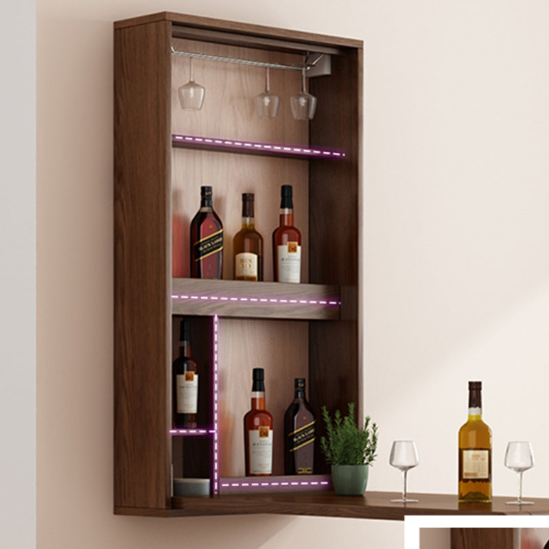 Rectangle Solid Wood Bar Table Extendable Dining Table for Kitchen