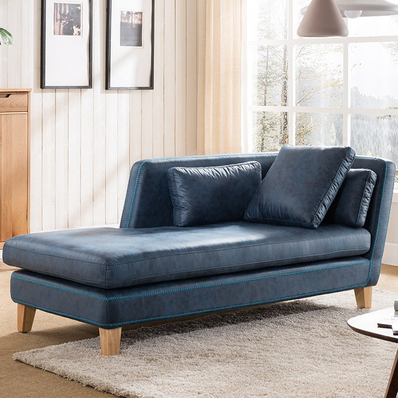 Scandinavian Upholstered Chaise Lounge Couch One Armed Chaise Lounge