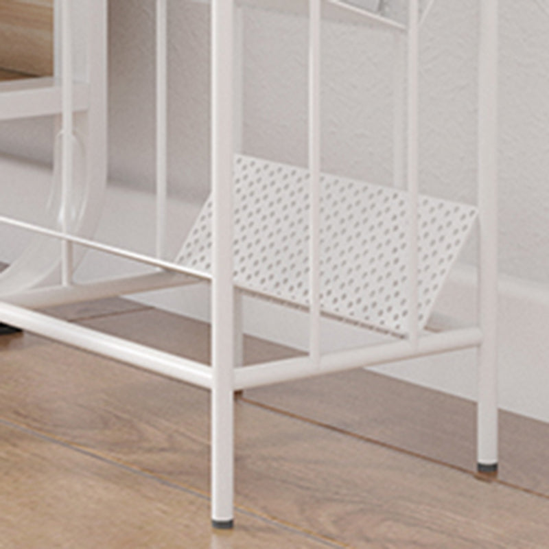 Industrial Freestanding Standard Kids Bookcase Metal Bookshelf in Matte