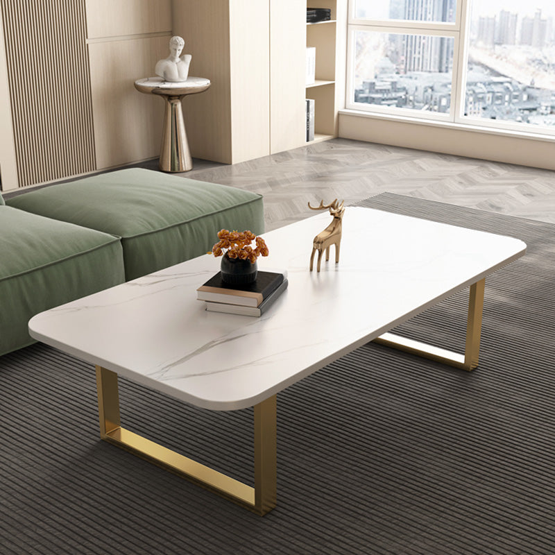 Slate Rectangular Coffee Table Trestle Coffee Cocktail Table