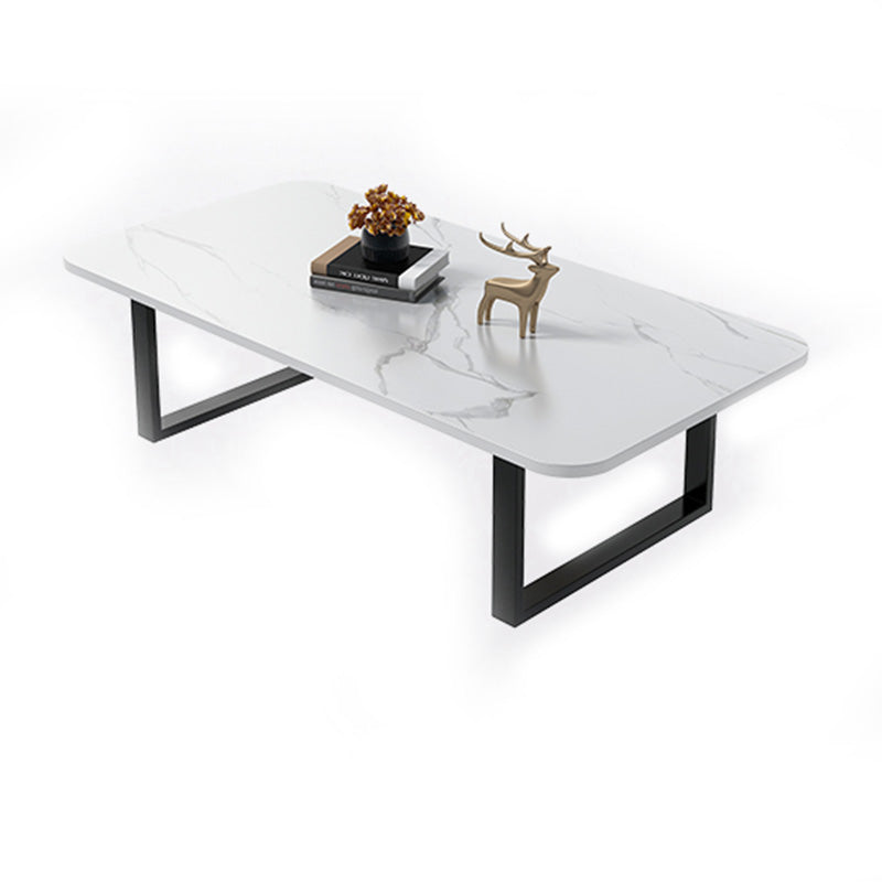 Slate Rectangular Coffee Table Trestle Coffee Cocktail Table