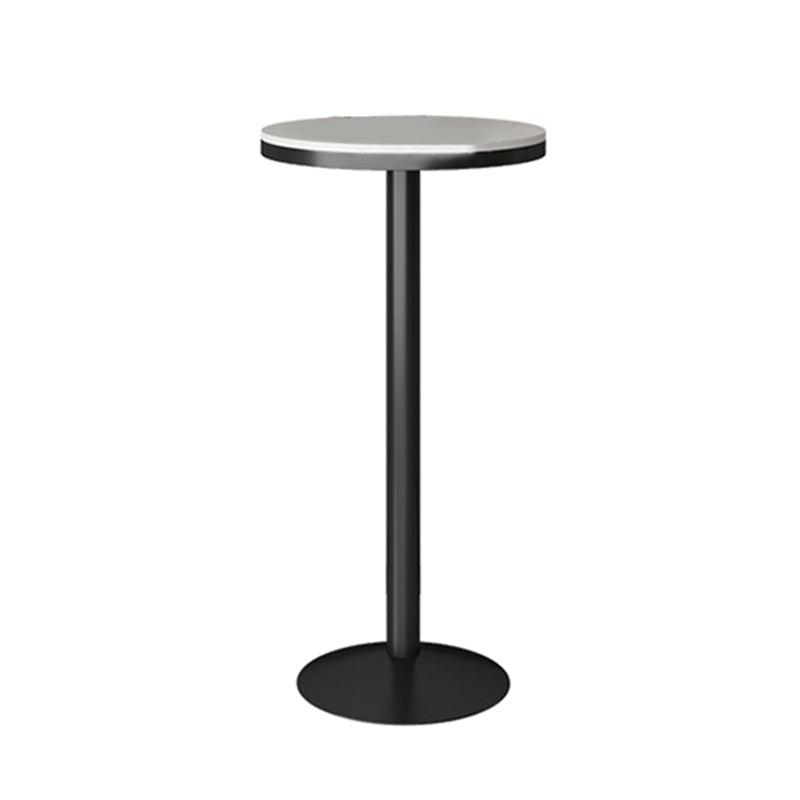 Modern Round Bar Table Set 1/3 Pcs Iron Frame Bar Table and Stools