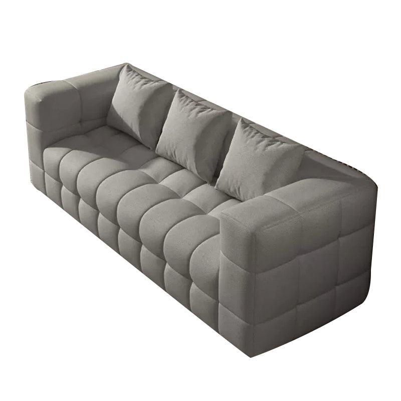 Biscuit Back Tuxedo Arm Sofa Scandinavian 25.6" H Settee with Pillows