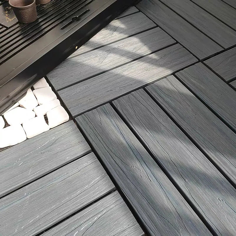 Snapping Patio Flooring Tiles Striped Pattern Tile Set Floor Board