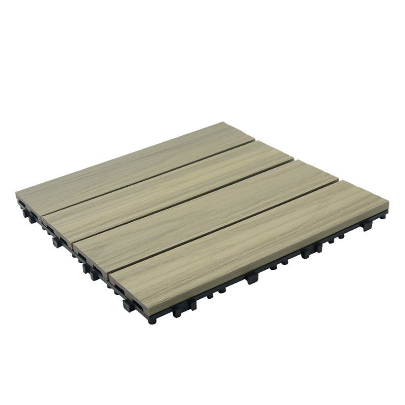 Snapping Patio Flooring Tiles Striped Pattern Tile Set Floor Board