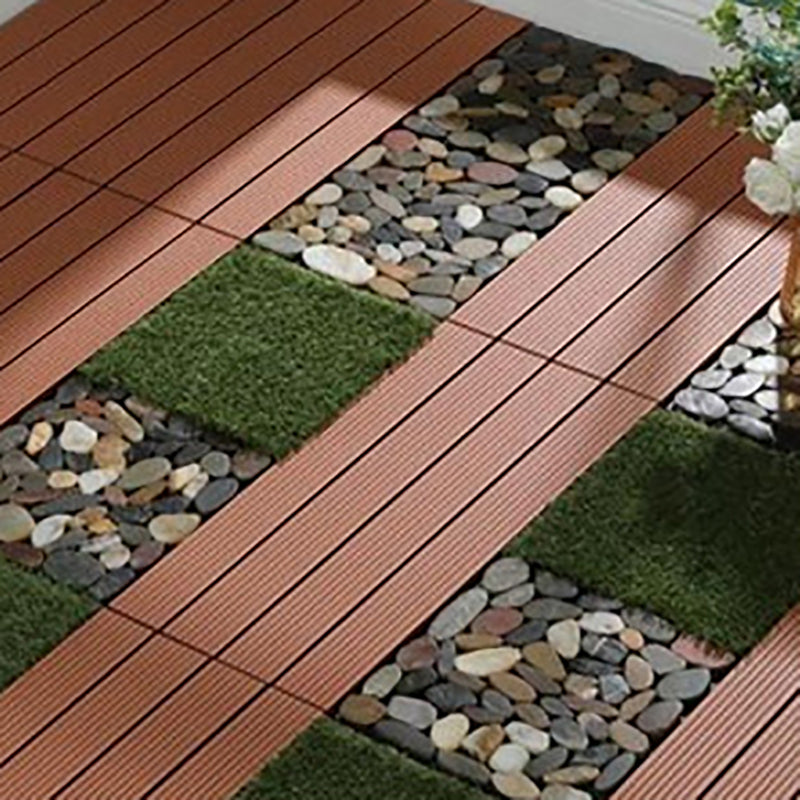 Snapping Patio Flooring Tiles Striped Pattern Tile Set Floor Board