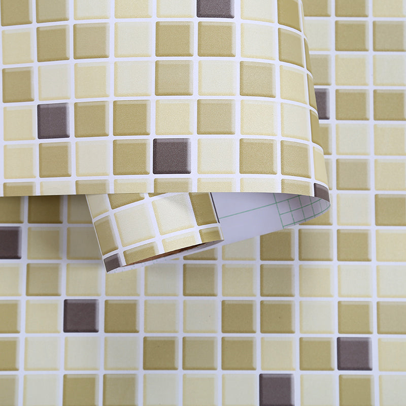 Colorful Mosaic Peel & Stick Tile Water-resistant Shower Wallpaper