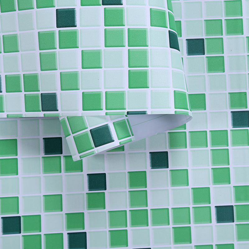 Colorful Mosaic Peel & Stick Tile Water-resistant Shower Wallpaper