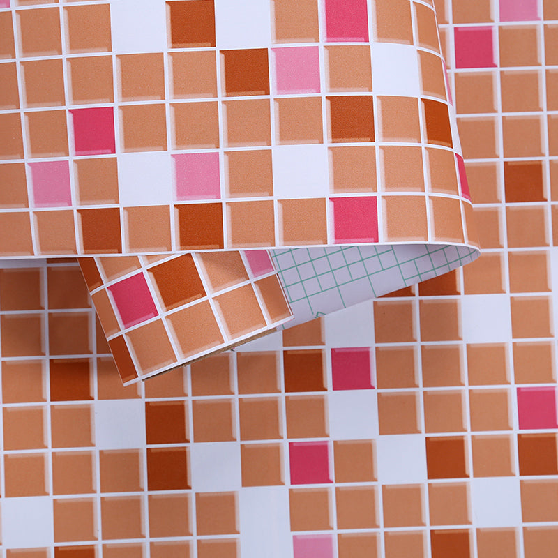 Colorful Mosaic Peel & Stick Tile Water-resistant Shower Wallpaper