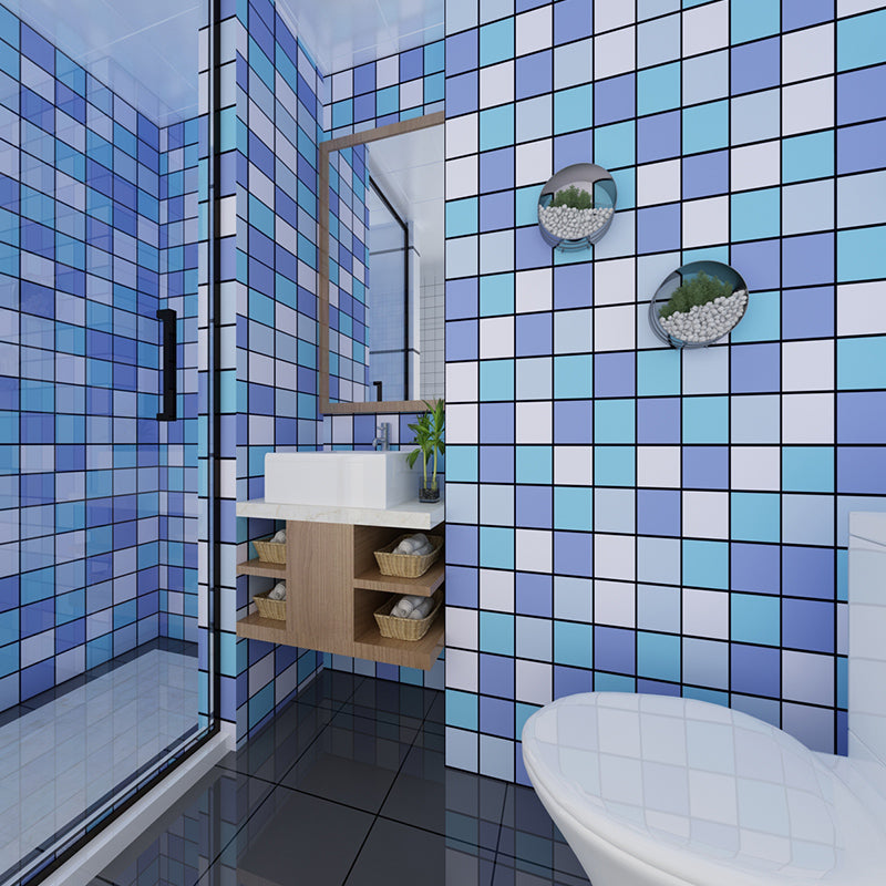 Colorful Mosaic Peel & Stick Tile Water-resistant Shower Wallpaper