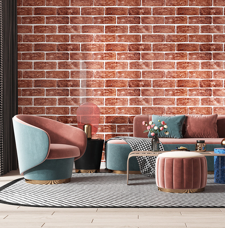 Brick Joint Peel & Stick Tile 12" x 24" Rectangular PVC Wallpaper