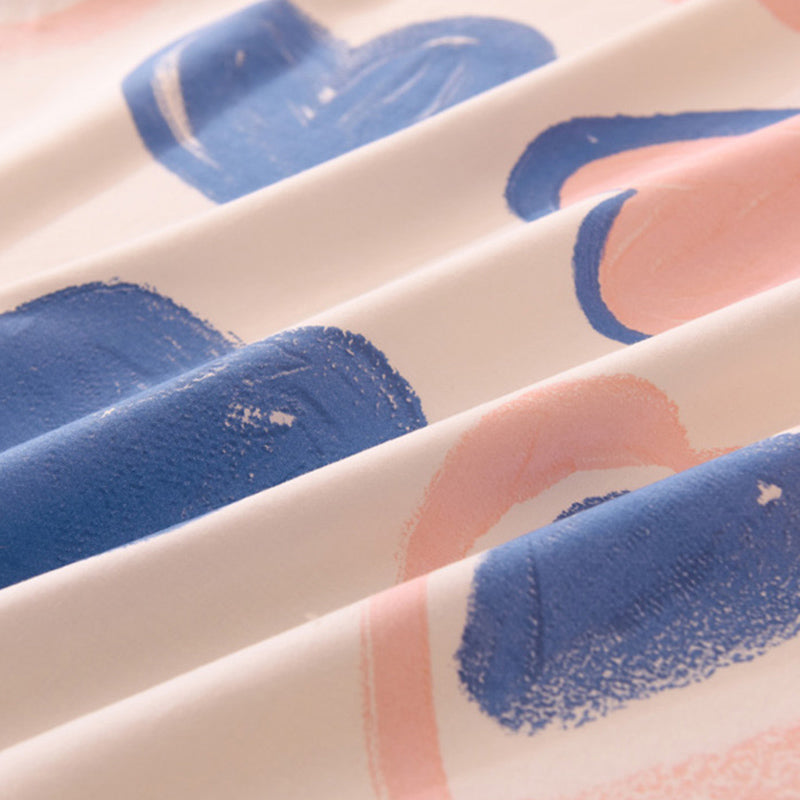 Sheet Sets Cotton Cartoon Printed Wrinkle Resistant Super Soft Breathable Bed Sheet Set